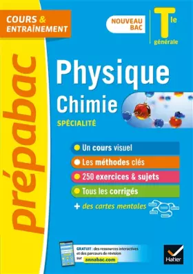 Couverture du produit · Prépabac Physique-Chimie Tle générale (spécialité) - Bac 2023: nouveau programme de Terminale