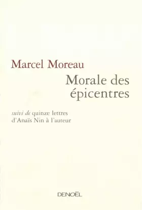 Couverture du produit · Morale des épicentres