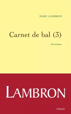 Couverture du produit · Carnet de bal (3)
