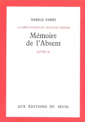Couverture du produit · Découverte du monde, tome 2 : Mémoire de l'absent