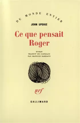 Couverture du produit · Ce que pensait Roger