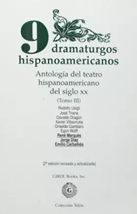 Couverture du produit · 9 Dramaturgos Hispanoamericanos (Antologia del teatro hispanoamericano del siglo xx, Tomo III)