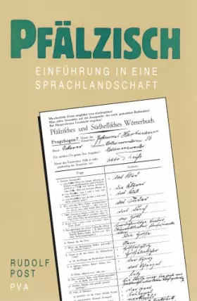 Couverture du produit · Pfälzisch: Einführung in eine Sprachlandschaft