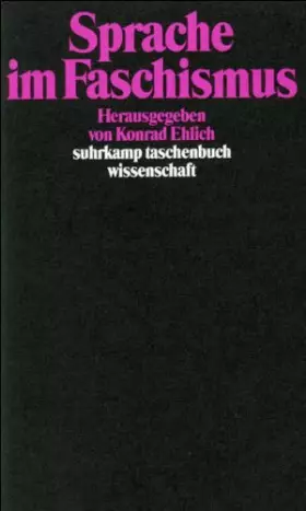 Couverture du produit · Sprache im Faschismus (suhrkamp taschenbuch wissenschaft)