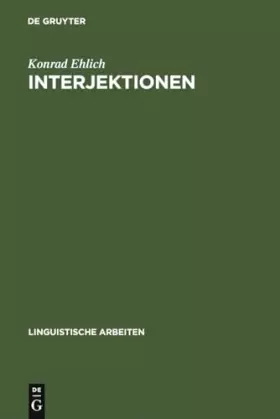 Couverture du produit · Interjektionen (Linguistische Arbeiten, 111, Band 111)