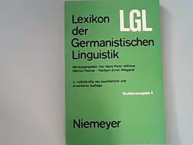 Couverture du produit · Lexikon der germanistischen Linguistik. - Studienausg.. - Band 2. - Althaus Hans Peter Helmut Henne und Herbet Ernst Wiegand