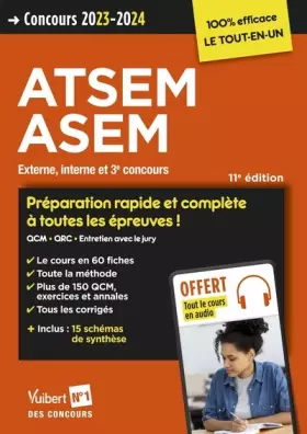 Couverture du produit · Concours ATSEM et ASEM - Catégorie C - Préparation rapide et complète à toutes les épreuves - Tout le cours en audio: Agent (te