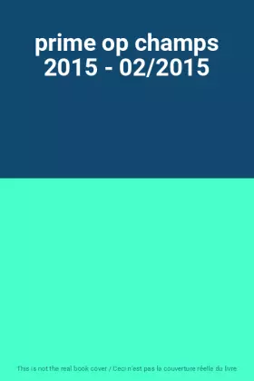 Couverture du produit · prime op champs 2015 - 02/2015
