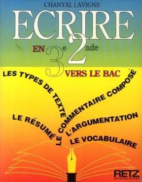 Couverture du produit · Ecrire en 3e 2e                                                                               010598