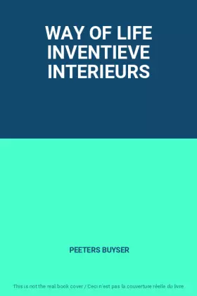 Couverture du produit · WAY OF LIFE INVENTIEVE INTERIEURS