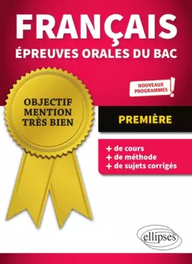 Couverture du produit · Français épreuves orales du bac 1re
