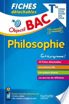Couverture du produit · Objectif Bac Fiches détachables Philosophie séries technologiques
