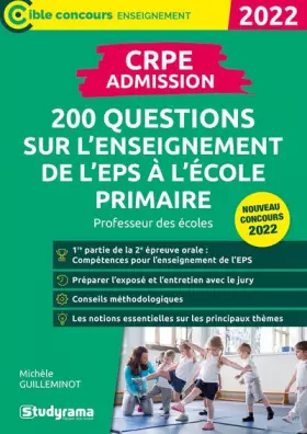 Couverture du produit · CRPE – 200 questions sur l'enseignement de l'EPS à l'école primaire: Professeur des écoles – Nouveau concours 2022