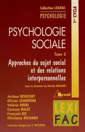 Couverture du produit · Psychologie sociale tome 2 - lexifac
