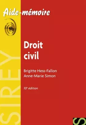 Couverture du produit · Droit civil - 10e éd.: Aide-mémoire Sirey