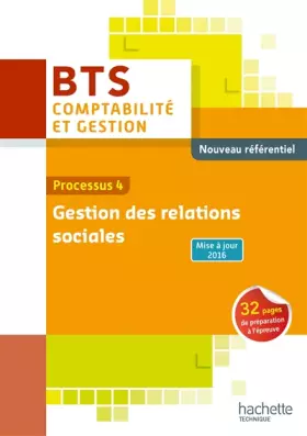 Couverture du produit · P4 Gestion des relations sociales BTS1 CG - Livre élève - Éd. 2016