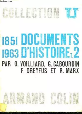 Couverture du produit · DOCUMENTS D'HISTOIRE TOME 2