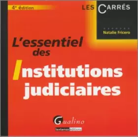 Couverture du produit · L'essentiel des Institutions judiciaires