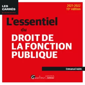 Couverture du produit · L'essentiel du droit de la fonction publique