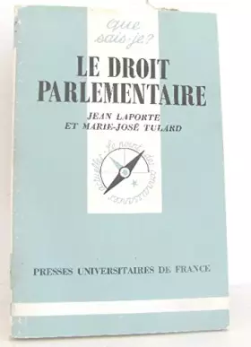 Couverture du produit · Le Droit parlementaire