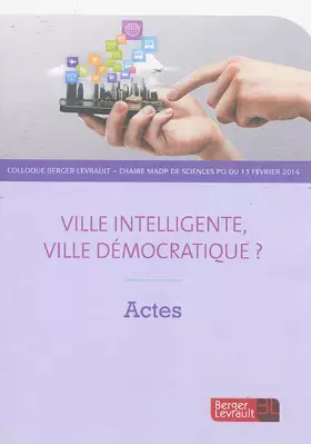 Couverture du produit · Ville intelligente, ville democratique