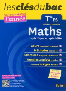 Couverture du produit · Cls du Bac - Maths Tle ES spcifique et spcialit - Russir l'anne