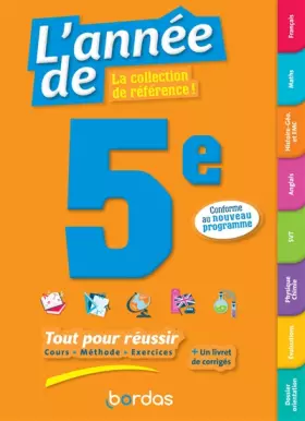 Couverture du produit · L'Année de 5e Tout pour réussir