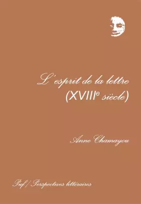 Couverture du produit · L'Esprit de la lettre
