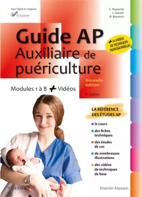 Couverture du produit · Guide AP - Auxiliaire de puériculture: Modules 1 à 8 - Avec vidéos