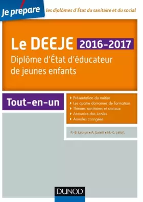 Couverture du produit · Je prépare le DEEJE 2016-2017 - 2e éd. - Diplôme d'État d'éducateur de jeunes enfants