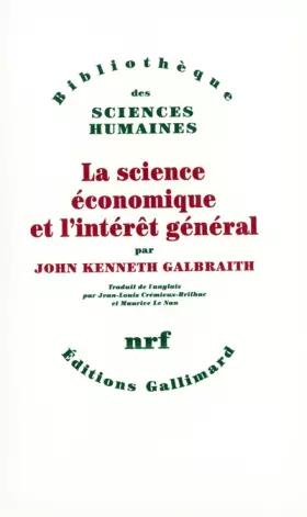 Couverture du produit · La science économique et l'intérêt général