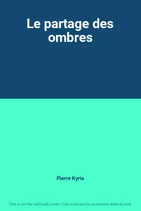 Couverture du produit · Le partage des ombres