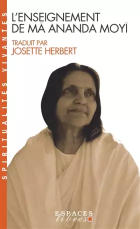 Couverture du produit · L'enseignement de Mâ Ananda Moyî