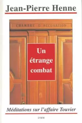 Couverture du produit · Un étrange combat: Méditations sur l'affaire Touvier