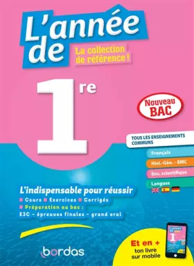 Couverture du produit · L'Année de 1re Enseignements communs - Tout-en-un