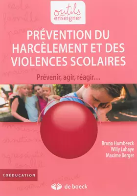 Couverture du produit · Prévention du harcèlement et des violences scolaires