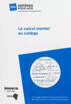 Couverture du produit · Le calcul mental au collège