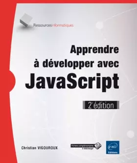 Couverture du produit · Apprendre à développer avec JavaScript (2e édition)