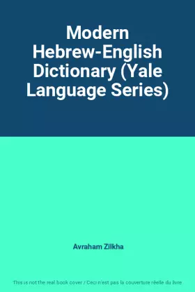 Couverture du produit · Modern Hebrew-English Dictionary (Yale Language Series)