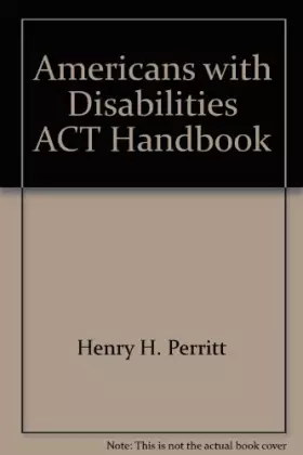 Couverture du produit · Americans with Disabilities Act Handbook