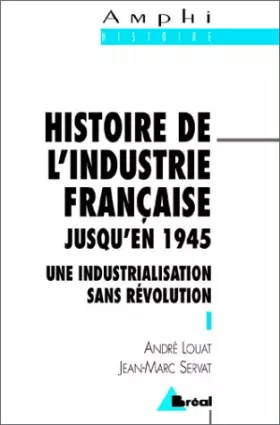 Couverture du produit · Histoire de l'industrie française jusqu'en 1945. Une industrialisation sans révolution