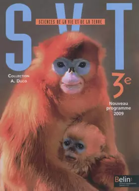 Couverture du produit · SVT 3e : Programme 2009