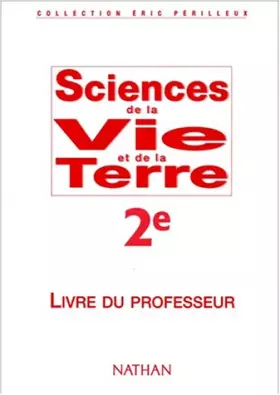 Couverture du produit · Sciences de la vie et de la terre, professeur