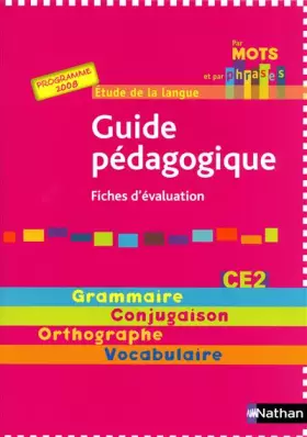 Couverture du produit · Par mots et par phrases CE2