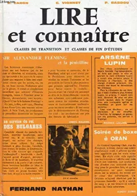 Couverture du produit · LIRE ET CONNAITRE / CLASSES DE TRANSITION ET CLASSES DE FIN D'ETUDES.