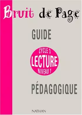 Couverture du produit · Bruit de page, CE2. Guide pédagogique