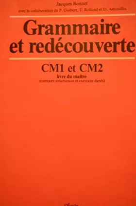 Couverture du produit · grammaire et redecouverte cm1 2 maitre