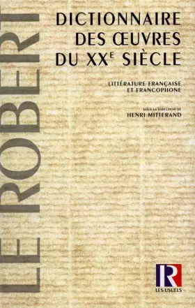 Couverture du produit · Dictionnnaire des oeuvres du XXe siècle