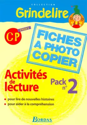 Couverture du produit · Grindelire CP • Activités de lecture pack n°2