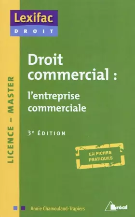 Couverture du produit · Droit commercial : l'entreprise commerciale